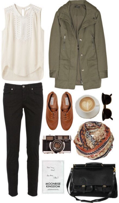 Winter outfit. Casual style