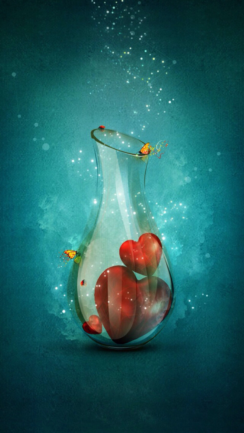 许愿瓶手机壁纸锁屏梦幻