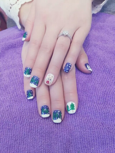 这么萌，这个圣诞节就是要让指甲变得不一样 
