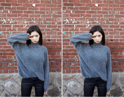 妙趣灯笼袖纯色针织衫