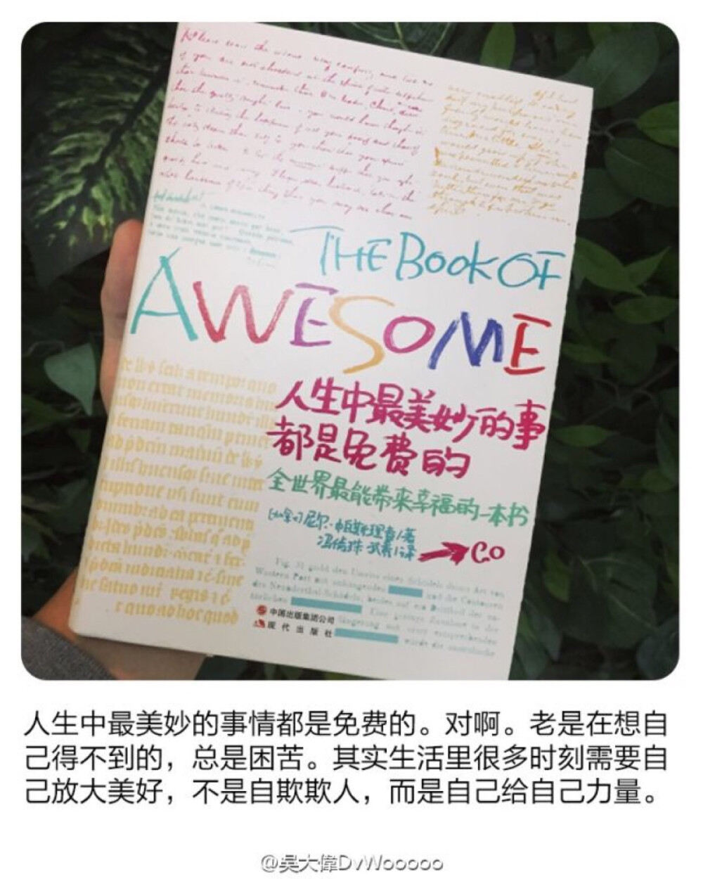 吴大伟推荐的书，我想用心去看