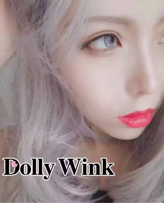 Dolly Wink玻璃球♥灰色/黄绿色/焦糖色 基弧：8.6mm 直径：14.2mm 厚度：0.008mm 含水：38% 度数范围：0-800度，保湿好，不易干涩！(ˊᵒ̴̶̷̤ ꇴ ᵒ̴̶̷̤ˋ) ꒰混血热卖王！大爱灰色喔！