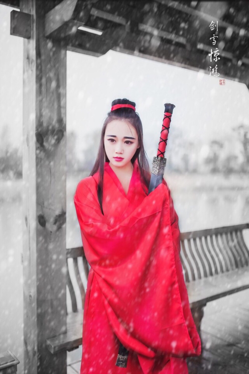 （剑雪惊鸿）提剑跨骑挥鬼雨.白骨如山鸟惊飞.尘世如潮人如水.只叹江湖几人回。