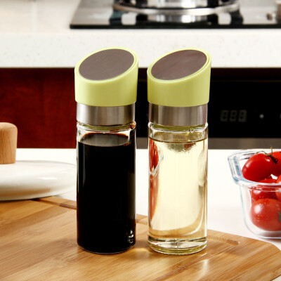 欧润哲 创意旋转式油醋瓶 玻璃密封防漏油壶酱油调料瓶