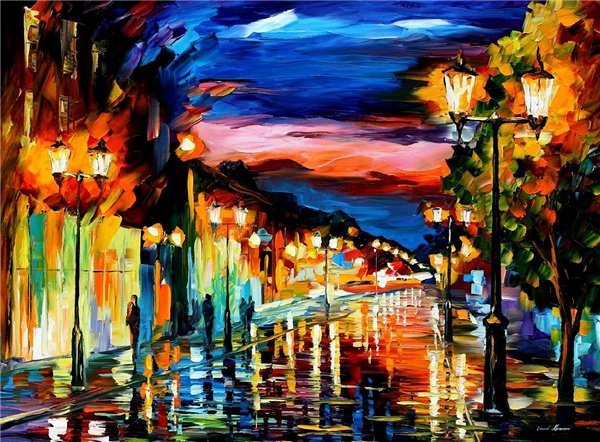 李奥尼德·阿夫列莫夫（Leonid Afremov, 出生于白俄罗斯维捷布斯克市）继梵高之后，当代最著名的现代印象派艺术家