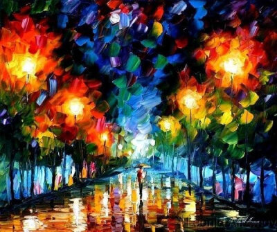 李奥尼德·阿夫列莫夫（Leonid Afremov, 出生于白俄罗斯维捷布斯克市）继梵高之后，当代最著名的现代印象派艺术家