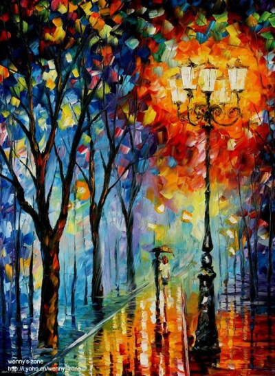 李奥尼德·阿夫列莫夫（Leonid Afremov, 出生于白俄罗斯维捷布斯克市）继梵高之后，当代最著名的现代印象派艺术家