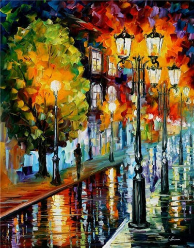 李奥尼德·阿夫列莫夫（Leonid Afremov, 出生于白俄罗斯维捷布斯克市）继梵高之后，当代最著名的现代印象派艺术家