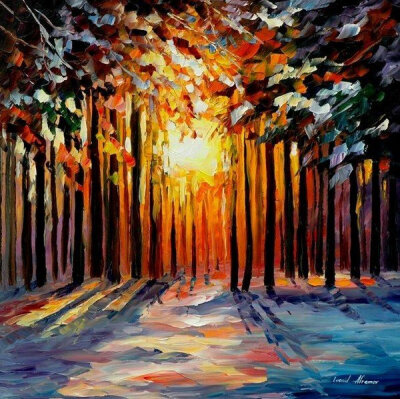 李奥尼德·阿夫列莫夫（Leonid Afremov, 出生于白俄罗斯维捷布斯克市）继梵高之后，当代最著名的现代印象派艺术家