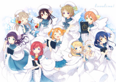 #lovelive!#μ's唱诗班~【画师さくらもち P站http://t.cn/R4G0mfS】