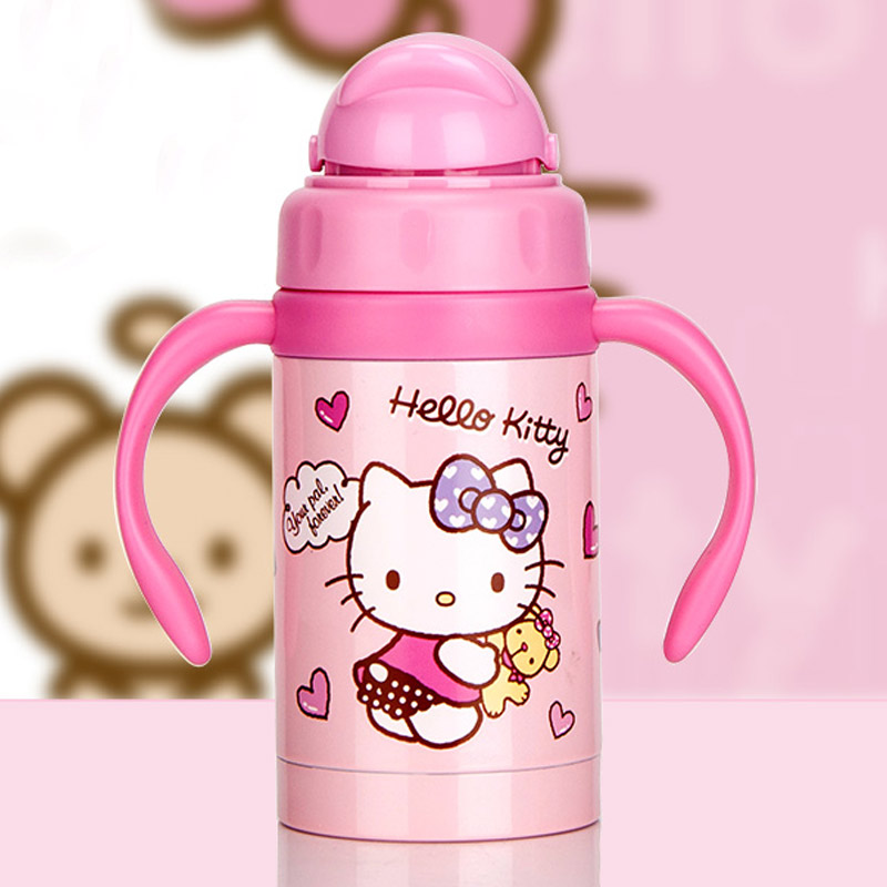 乐扣乐扣儿童HELLO KITTY可爱吸管杯保温杯 300ml HKT653