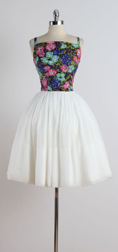 1950s棉布连衣裙