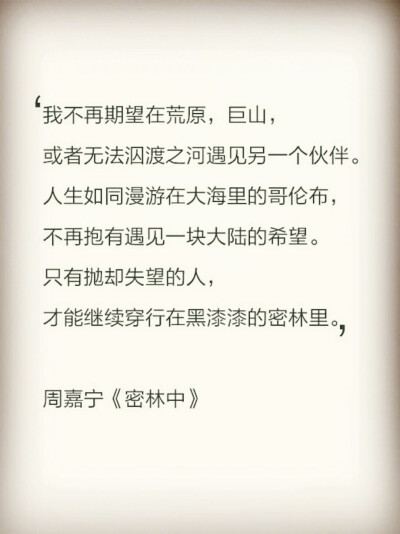 周嘉宁《密林中》