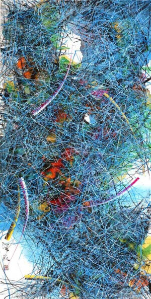 敢于颠覆传统 ，风格独特  .没有任何现实物象的顾盼，卓尔不群、超然象外。 其画面层次层层叠叠，构筑了一个十分丰富的视觉感官和精神空间。