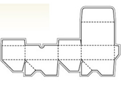 长方形纸盒 A4版打印
