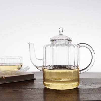 透明耐热玻璃壶花草茶具创意欧式红茶水杯大容量耐高温防爆过滤壶