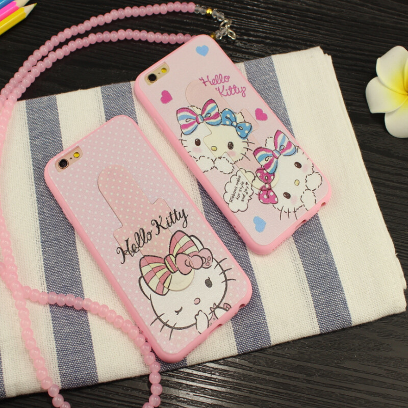 iphone6s手机壳女苹果手机保护套6 plus韩版时尚卡通软胶外壳