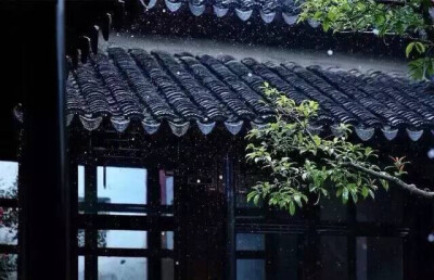 一帘雨落