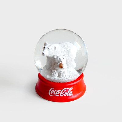 CocaCola可口可乐限量收藏款 水晶雪球 创意水晶球 圣诞雪球 现货