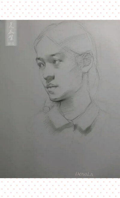 素描1转载自美术生蒋铭科人物画