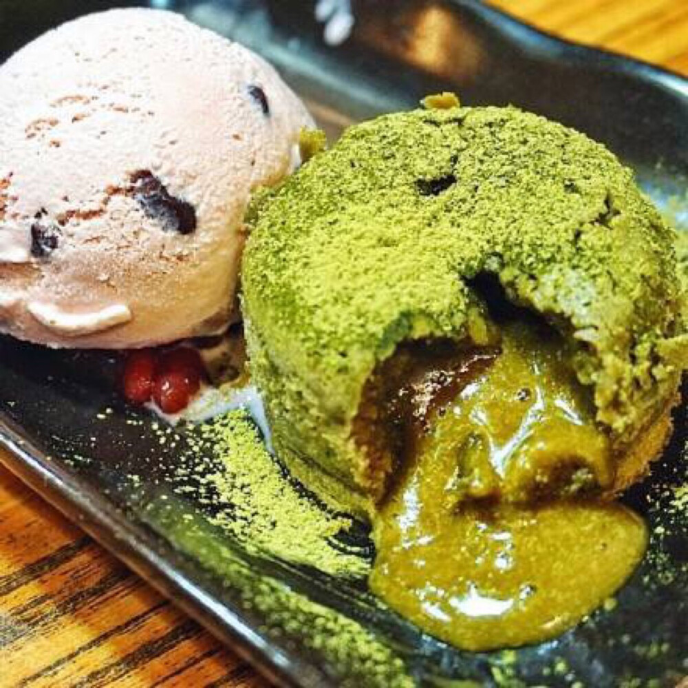 抹茶软心+红豆雪糕 好想吃