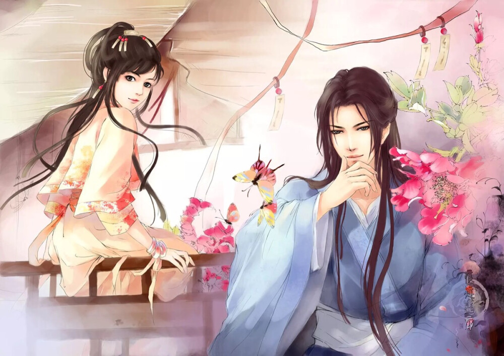 “师父，你会带我回家吗？” “会。” “真的吗！”她的脸上露出了微微的血红，“家里有桂花吗？这样就可以做桂花糖了。” “有桂花，你想做多少都可以。” “太好了，”她的语气渐渐弱了下去，“其实，家里只要有师父就够了…………” “师傅一直在家里，你也要记得回家。”他说着，伸手抚上她的脸，“去了黄泉要记得回头看看，不然我怕你会忘了回家的路。” “嗯。” “罪徒，以诛。”