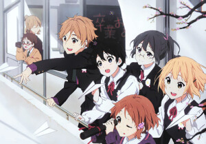 #动漫官图# 玉子市场 北白川玉子  大路饼藏 动漫  二次元 萌 可爱 壁纸 插画 唯美 梦幻 放学后の毕业仪式