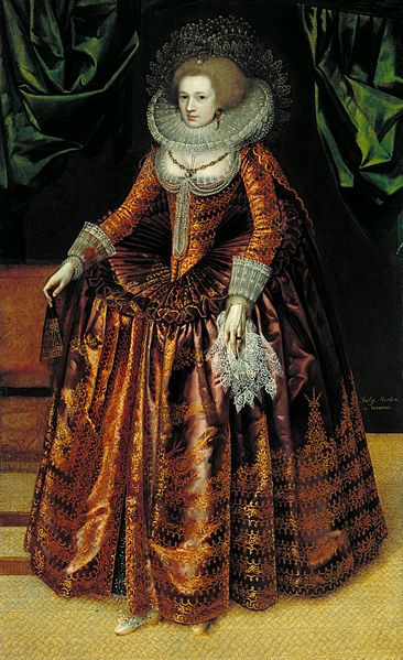 1620Portrait of Anne Wortley, later Lady Morton The British School (c.1620)