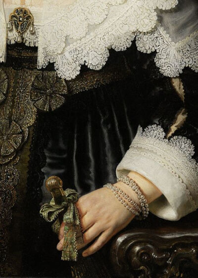 1639Portrait of a Woman (detail), Rembrandt, 1639