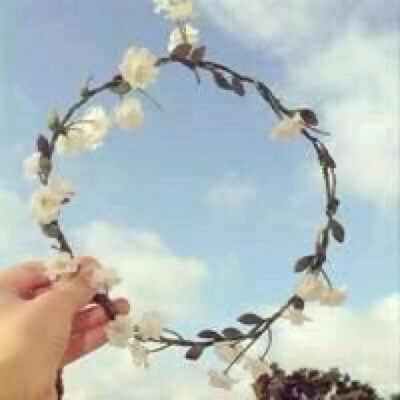 情侣头像花环