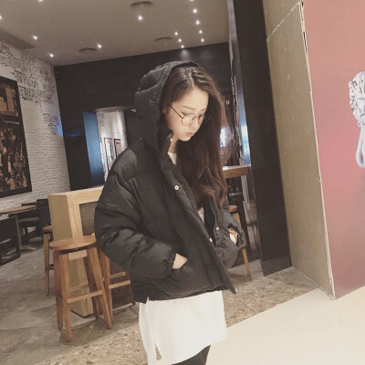 韩国冬装棉袄加厚学生棉衣短款女宽松连帽面包服外套冬季