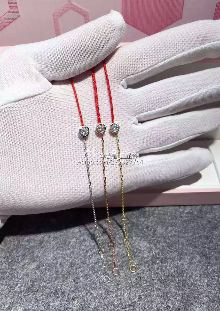 重新拍图 三色给大家对比 法国redline红绳,各大明星网红大爱款!