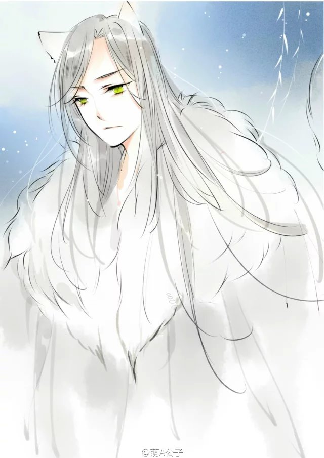  #秀才遇到妖# 狐王倾泽锁屏壁纸四张(^O^)／作者@萌A公子