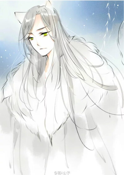  #秀才遇到妖# 狐王倾泽锁屏壁纸四张(^O^)／作者@萌A公子