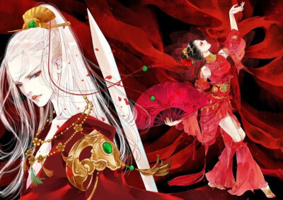 山长水远嫦娥怨，鸿雁相烦，鸿雁相烦，眉间心上玉簟寒