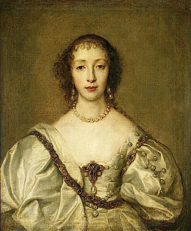 1638 Henrietta Maria by Sir Anthonis van Dyck