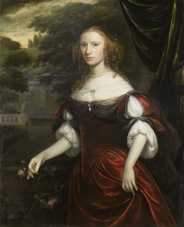 1667Portret van een vrouw, Herman Verelst, 1667