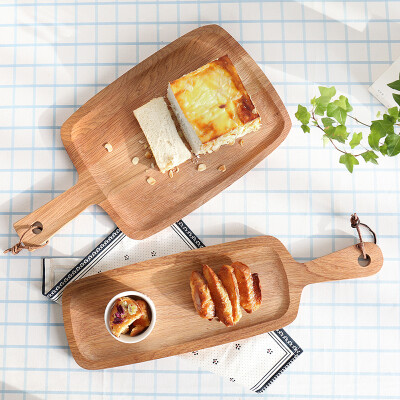 橡木面包板砧板切菜板水果板披萨木托盘宝宝辅食板烘焙用具蛋糕盘