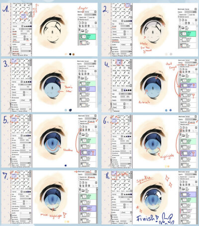 【转载】 SAI上色教程 手绘教程 厚涂教程 绘画学习 上色技巧