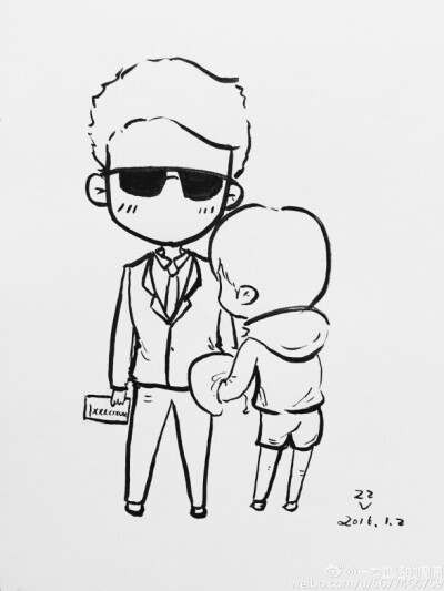 易烊千玺 粉丝手绘 （出处见水印）