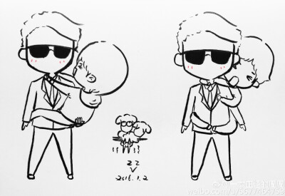 易烊千玺 粉丝绘图 （出处见水印）