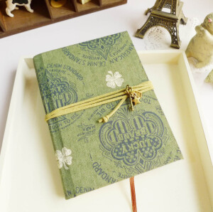 zookeeper幸运四叶草手工布面本原创手工本布艺本