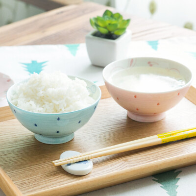 陶趣居日本进口釉下彩日式和风陶瓷家用米饭碗卡通大象碗可爱猫碗