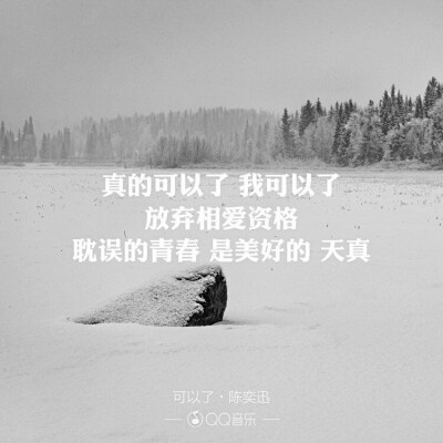 【音乐是解药】陈奕迅《可以了》歌词.文字壁纸.手机壁纸.聊天背景.