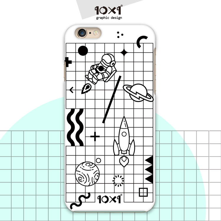 手机壳 10x1 独家设计和定制 宇航员图案