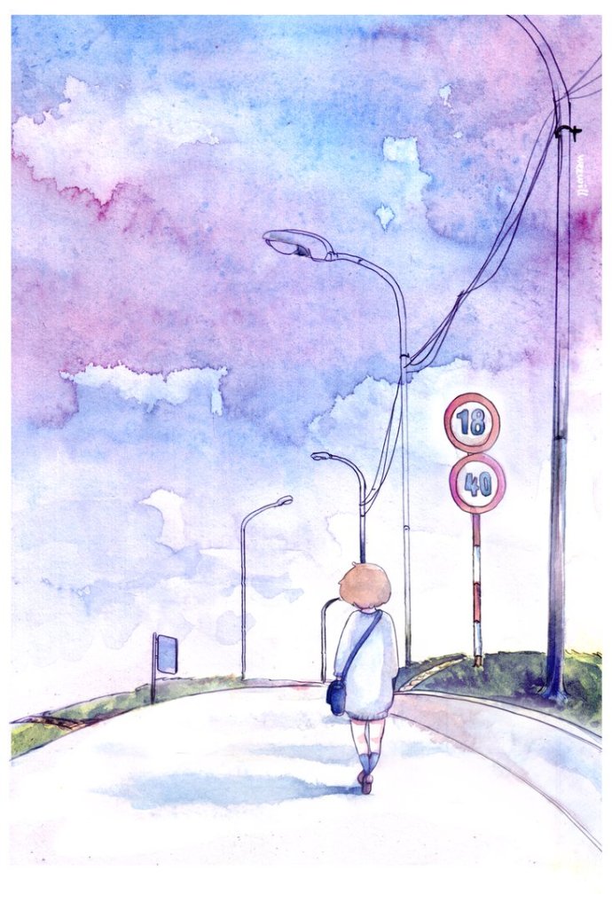 越南插画师weewill 清新唯美画风的水彩画作品，每幅画仿佛是在讲述着一个故事。
