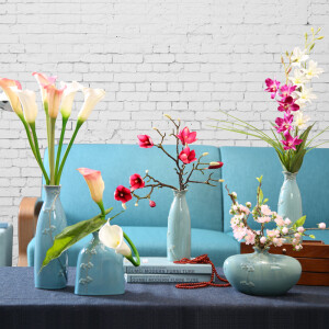 家居饰品仿真花套装 客厅茶几假花摆件 餐桌装饰花卧室摆放花艺