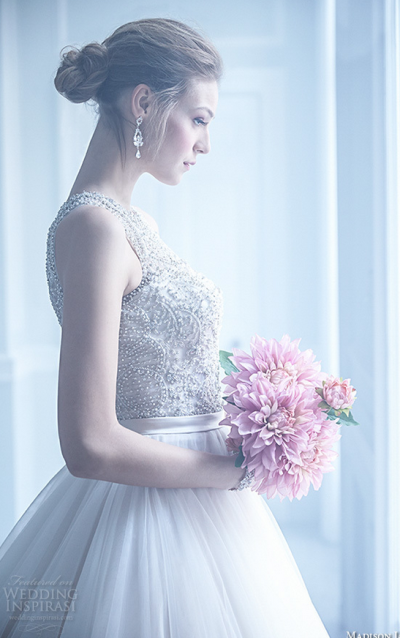 Madison James2016春秋新娘婚纱，大写的复古优雅！