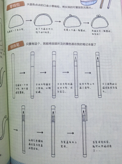 文具 笔 简笔画