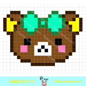 小舞家PBead拼拼豆豆轻松熊系列